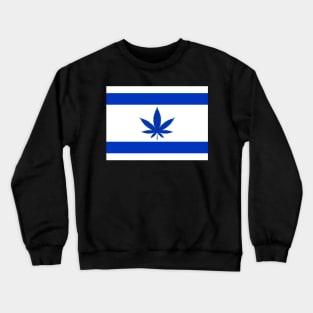 Israeli weed flag Crewneck Sweatshirt